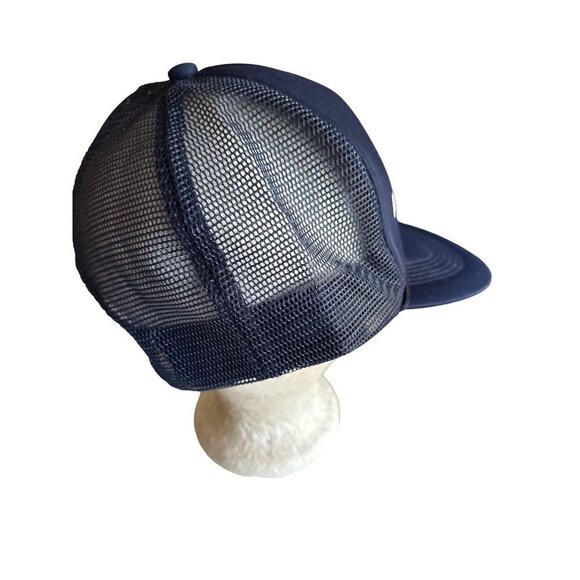 Leadership Cablevision TV Dish Logo Blue Foam Vintage Trucker Hat Cap Adjustable - Picture 4 of 7